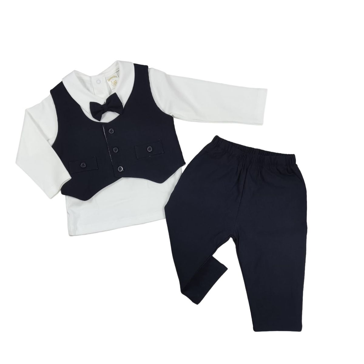 BANNITAS - Terno de niño OLIVER azul marino