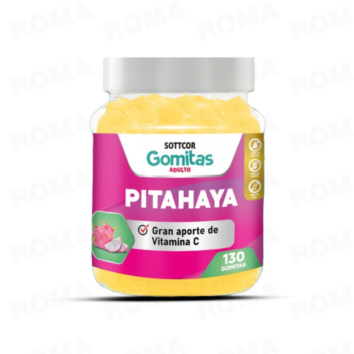 GENERICO - GOMITA DE PITAHAYA ADULTOS 130 GOMITAS SOTTCOR LABS