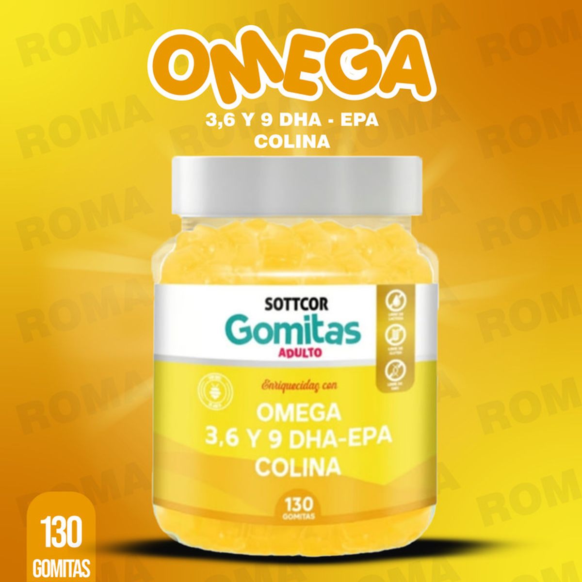 GENERICO - GOMITAS OMEGA 3 130 SOTTCORLABS