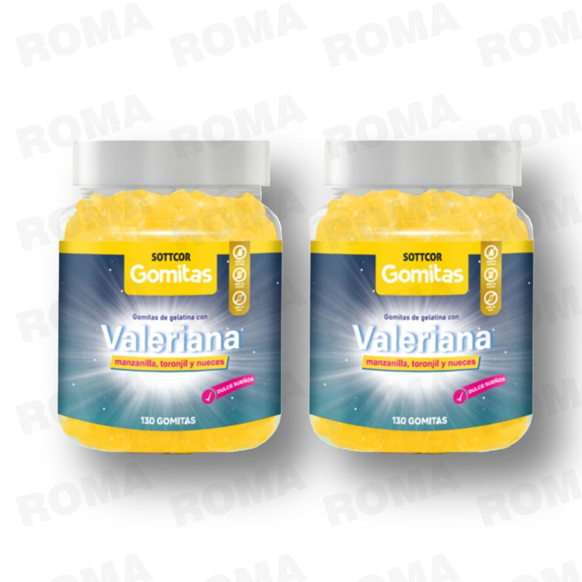 GENERICO - PACK 2 GOMITAS VALERIANA 260 SOTTCORLABS