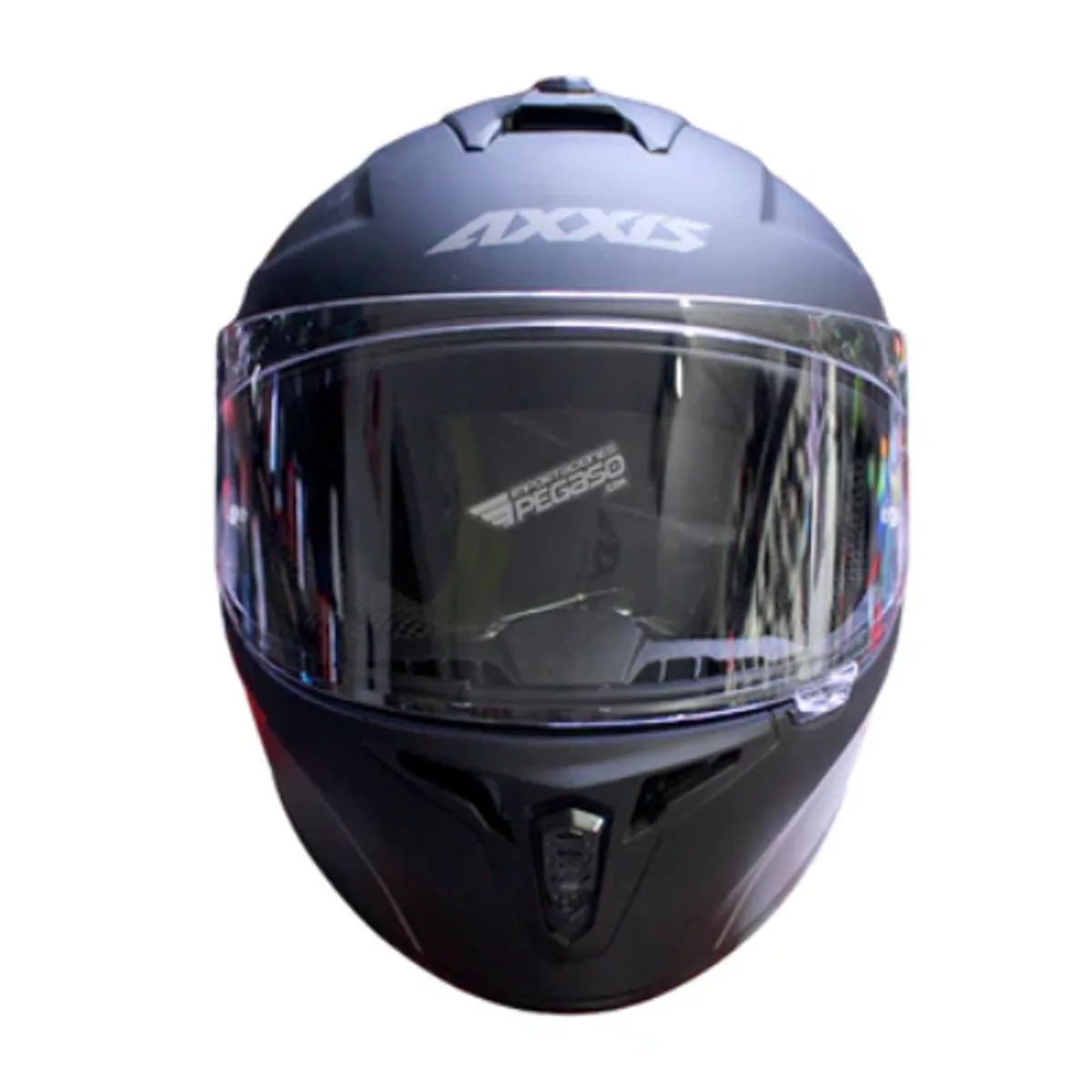 CASCO MOTO AXXIS DRAKEN SOLIDO NEGRO MATE, marca CES - Foto 2