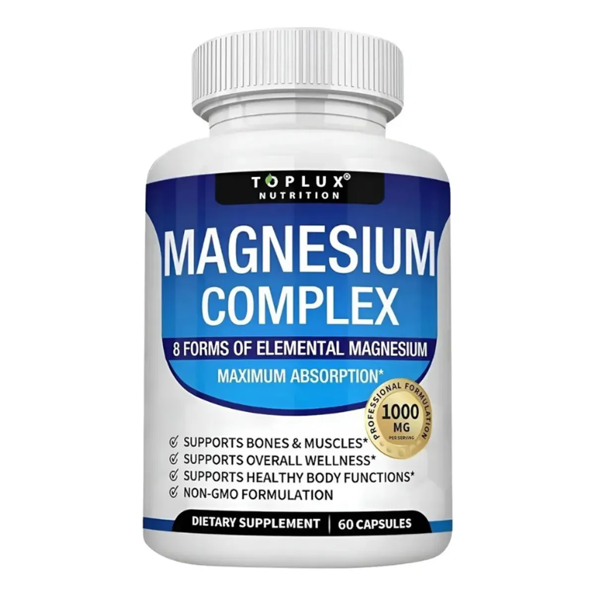 GENERICO - Magnesio Magnesium Complex 8 En 1 X 60 Capsulas Sin Sabor