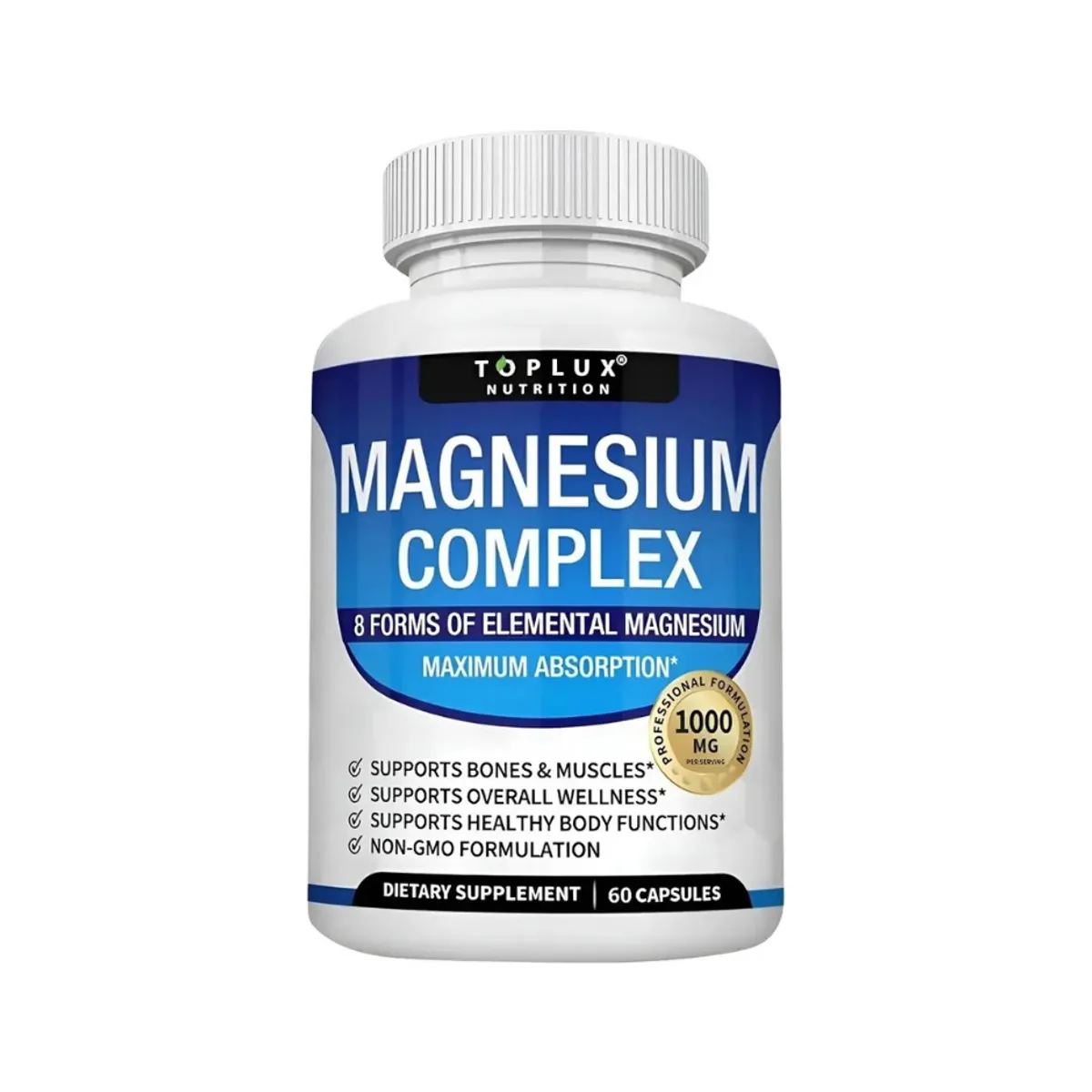 GENERICO - Magnesio Magnesium Complex 8 En 1 X 60 Capsulas Sin Sabor