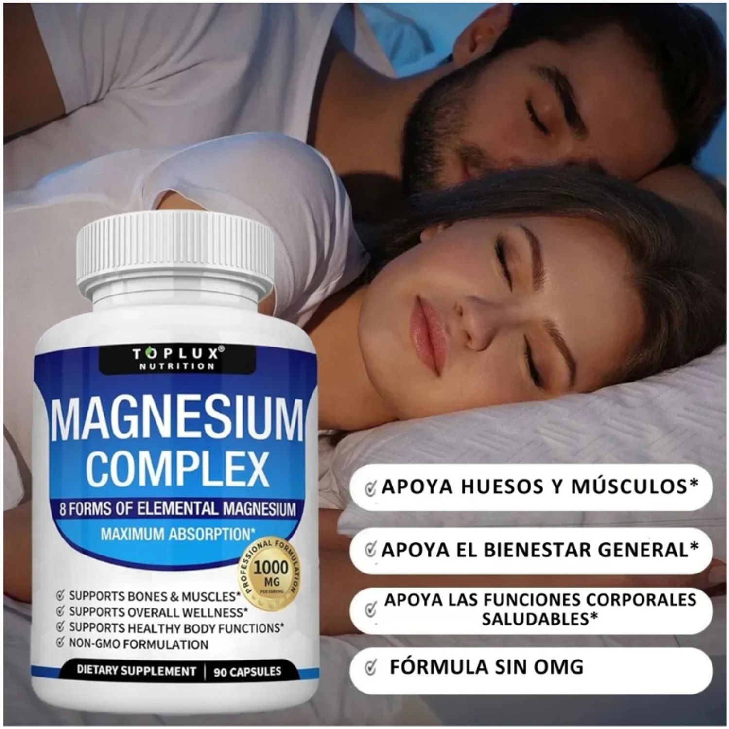 Magnesio Complex 8 En 1 X 60 Capsulas + Obsequio GENERICO | Falabella Perú
