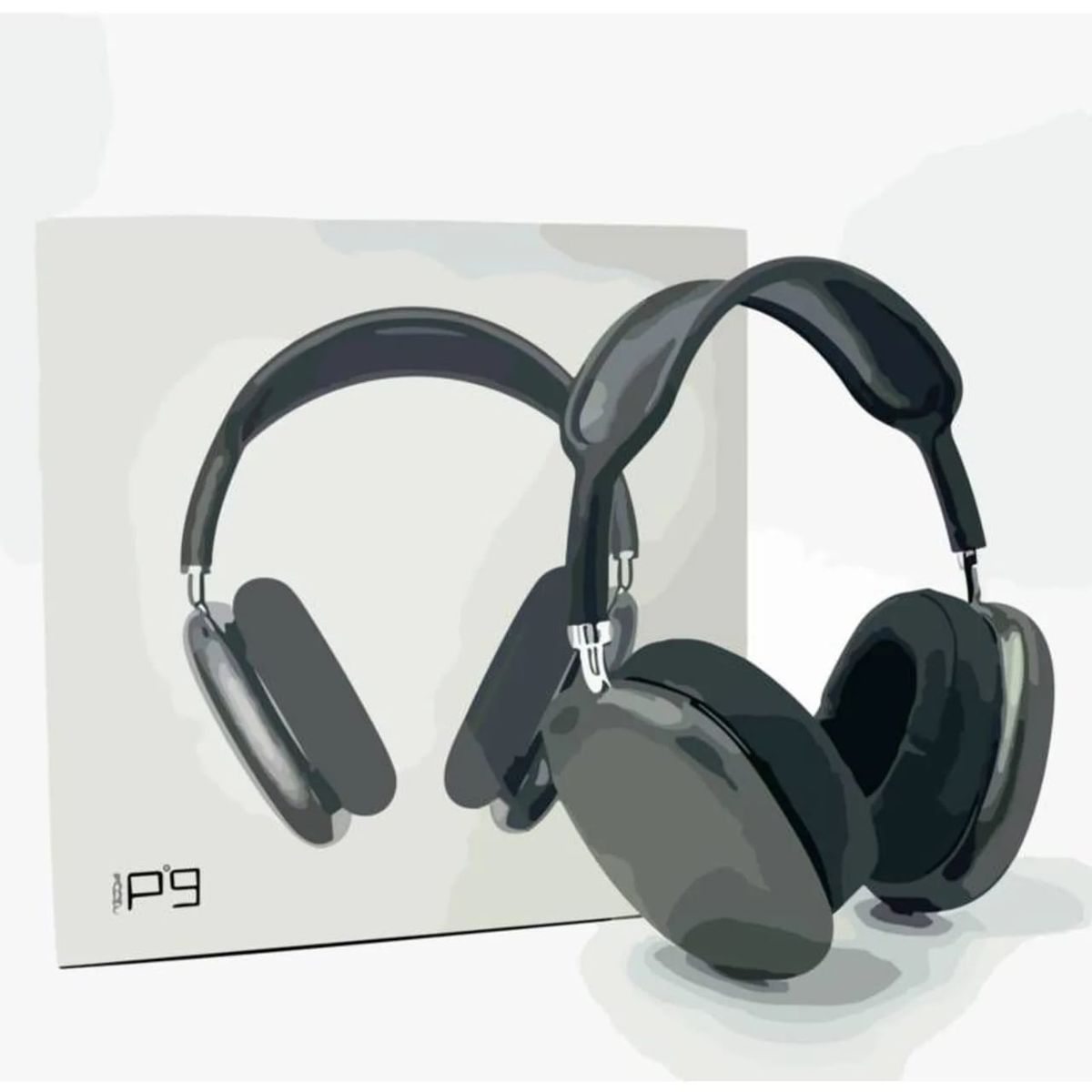 GENERICO - AUDIFONOS P9 INALAMBRICOS NEGRO