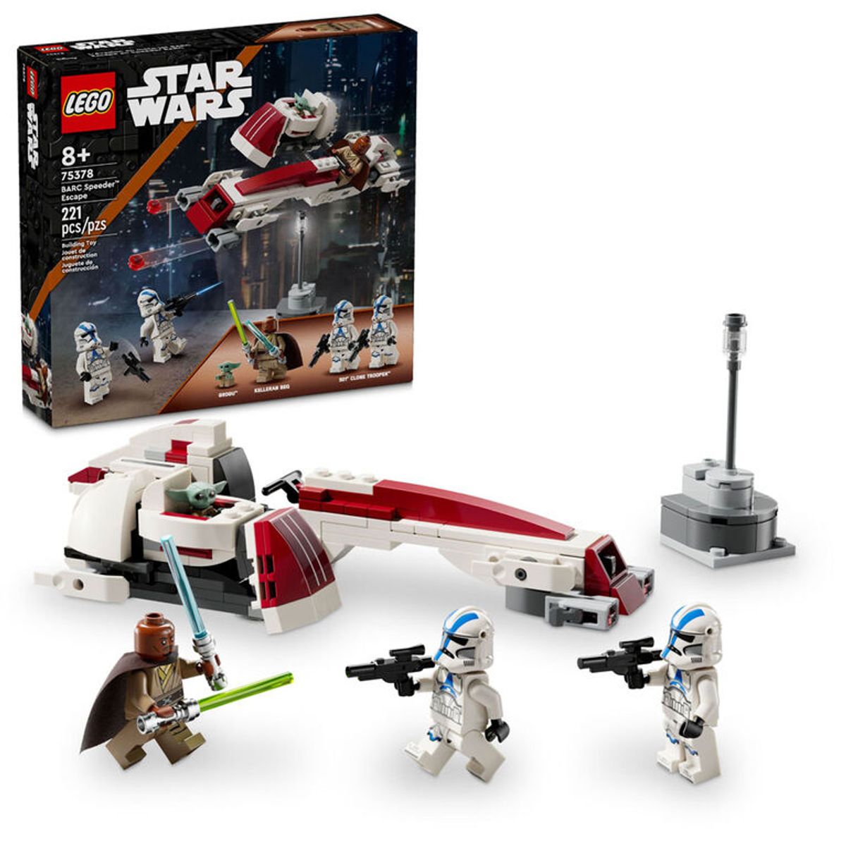 LEGO - LEGO Star Wars 75378 BARC Speeder Escape (221 piezas)