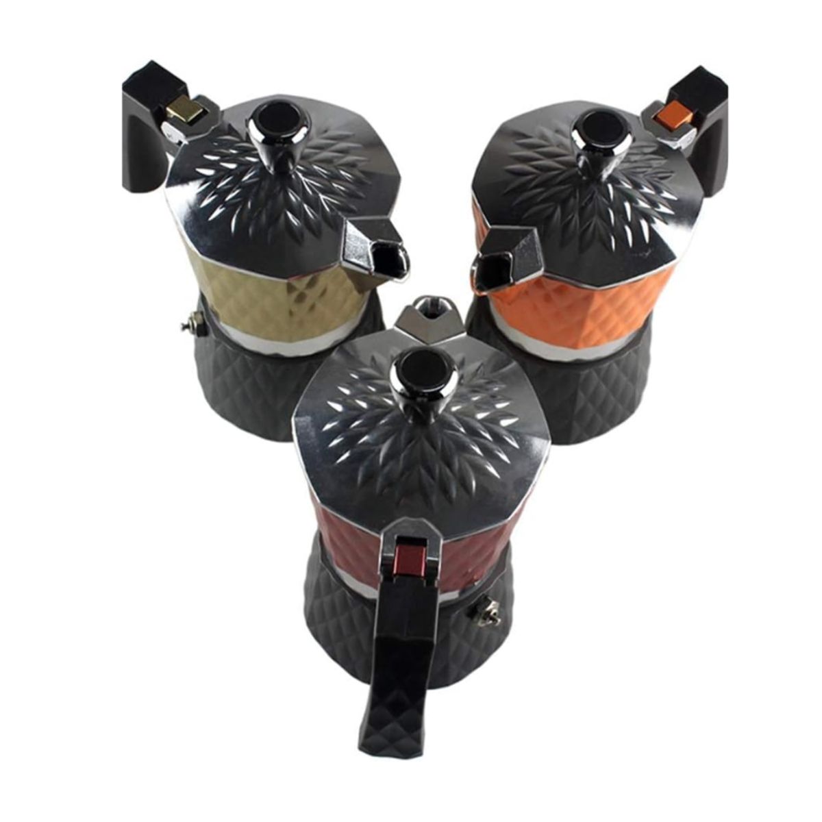 GENERICO - Greca  italiana color café claro   6 tz