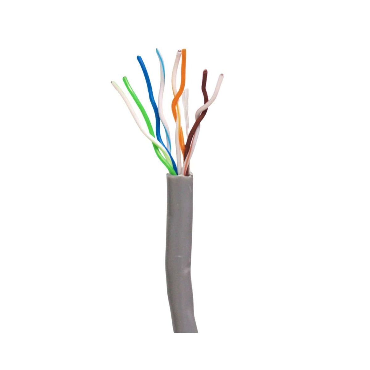 GENERICO - Cable UTP Cat5 CCA 24 AWG PVC Interior 305 m Gris KONEXXION