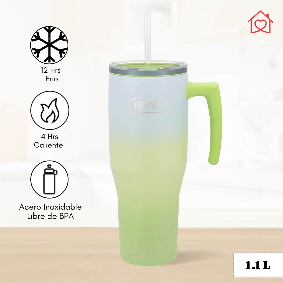 THERMOS - Termo Para Bebida Outdo 1.10 Lt verde II