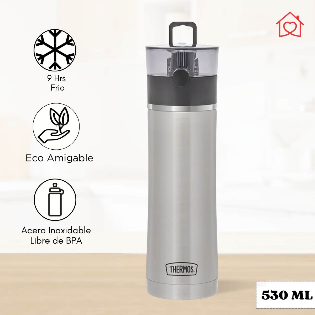 THERMOS - Termo para Bebida Premiun 530 ml Gris