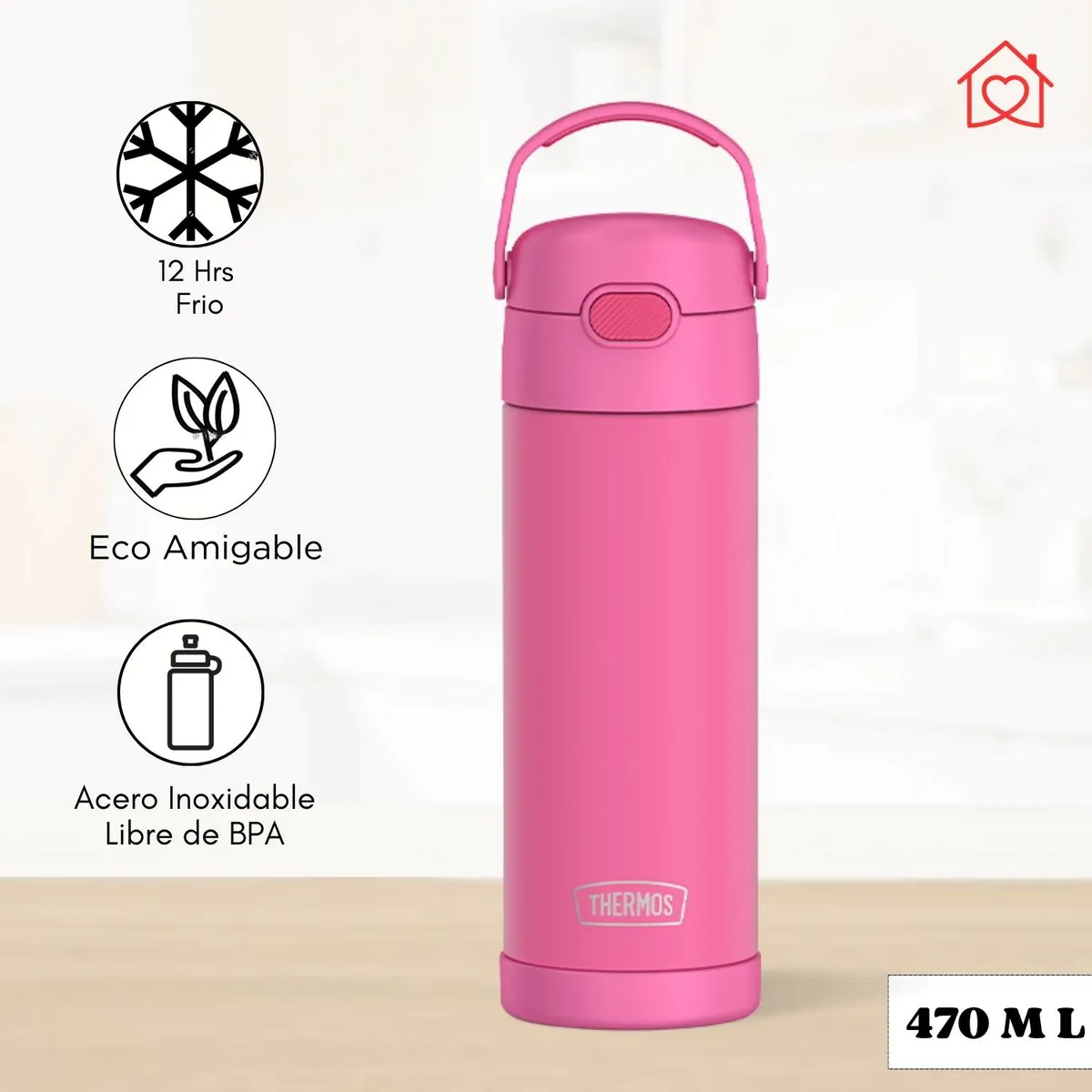 THERMOS - Tomatodo Termico para Niños Yolo 470 Ml Rosado II