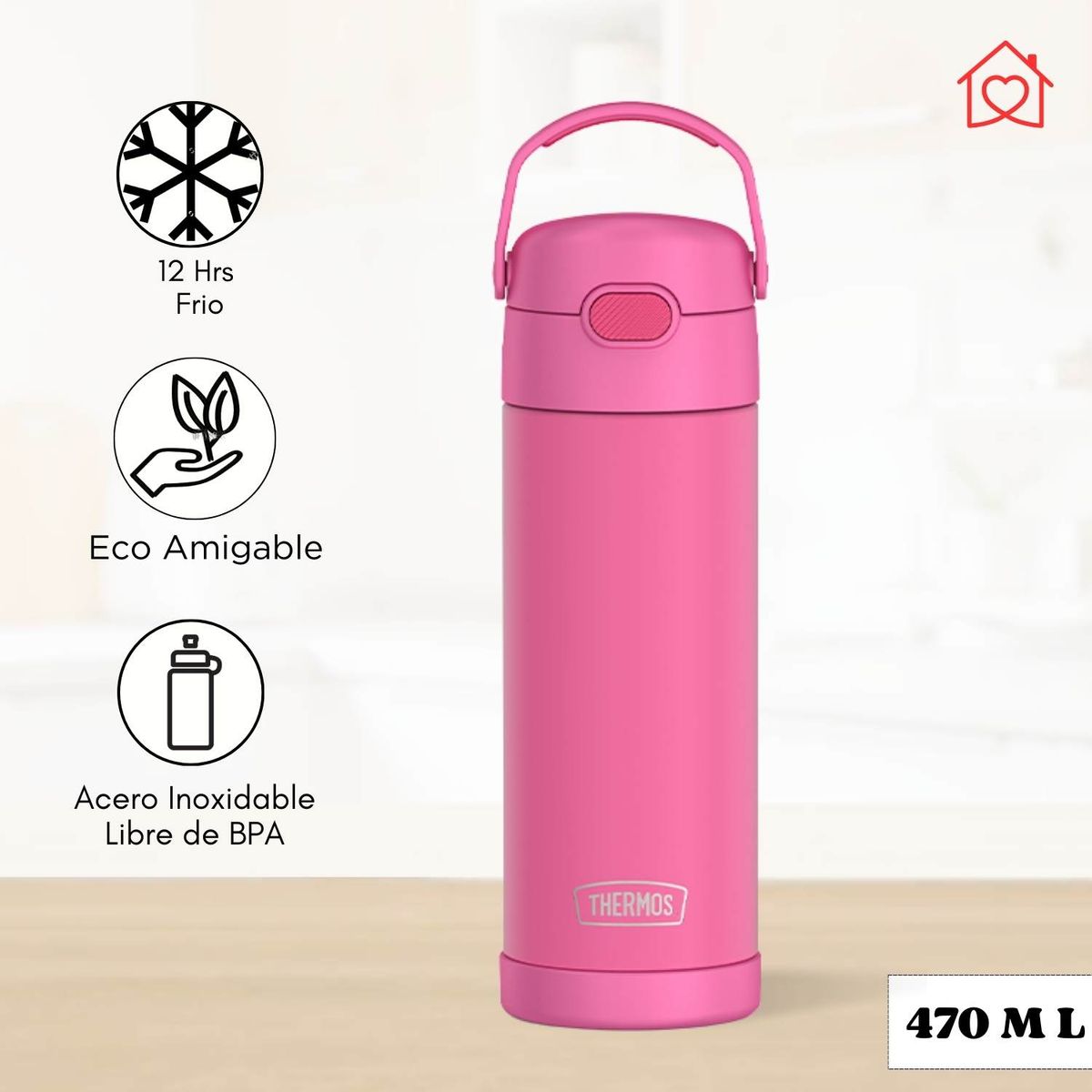 THERMOS - Tomatodo Termico para Niños Yolo 470 Ml Rosado II