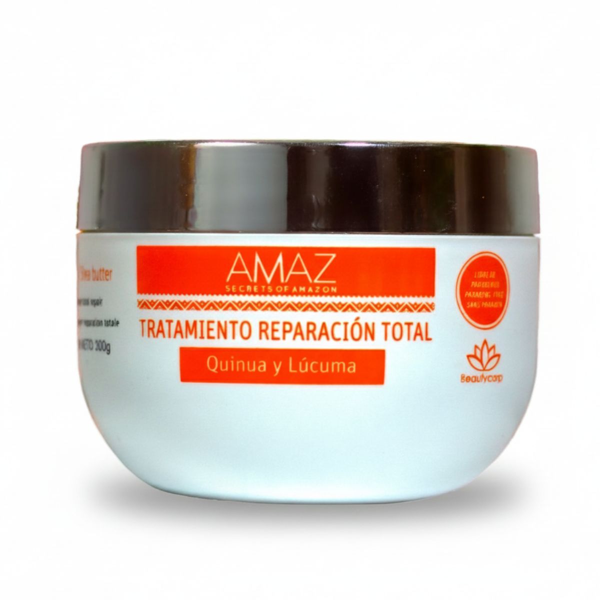 AMAZ SECRETS OF AMAZON - Mascarilla Tratamiento Reparación Total Amaz - Palta- Sin Sal- Post Alisado- 300gr