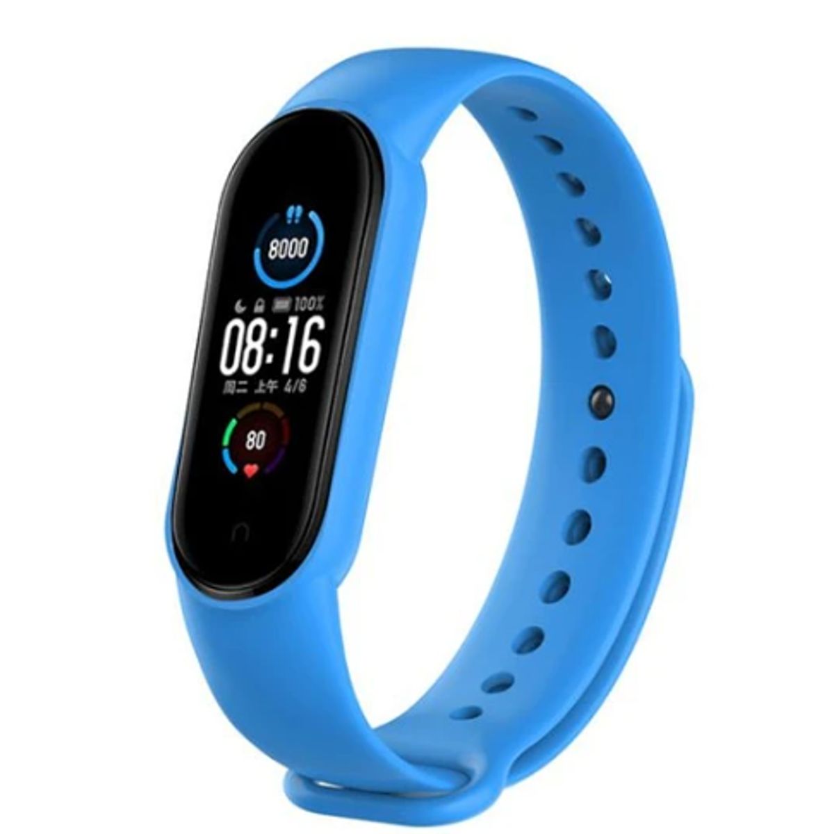 GENERICO - Correa de Silicona para Xiaomi Band 7 - Azul Celeste