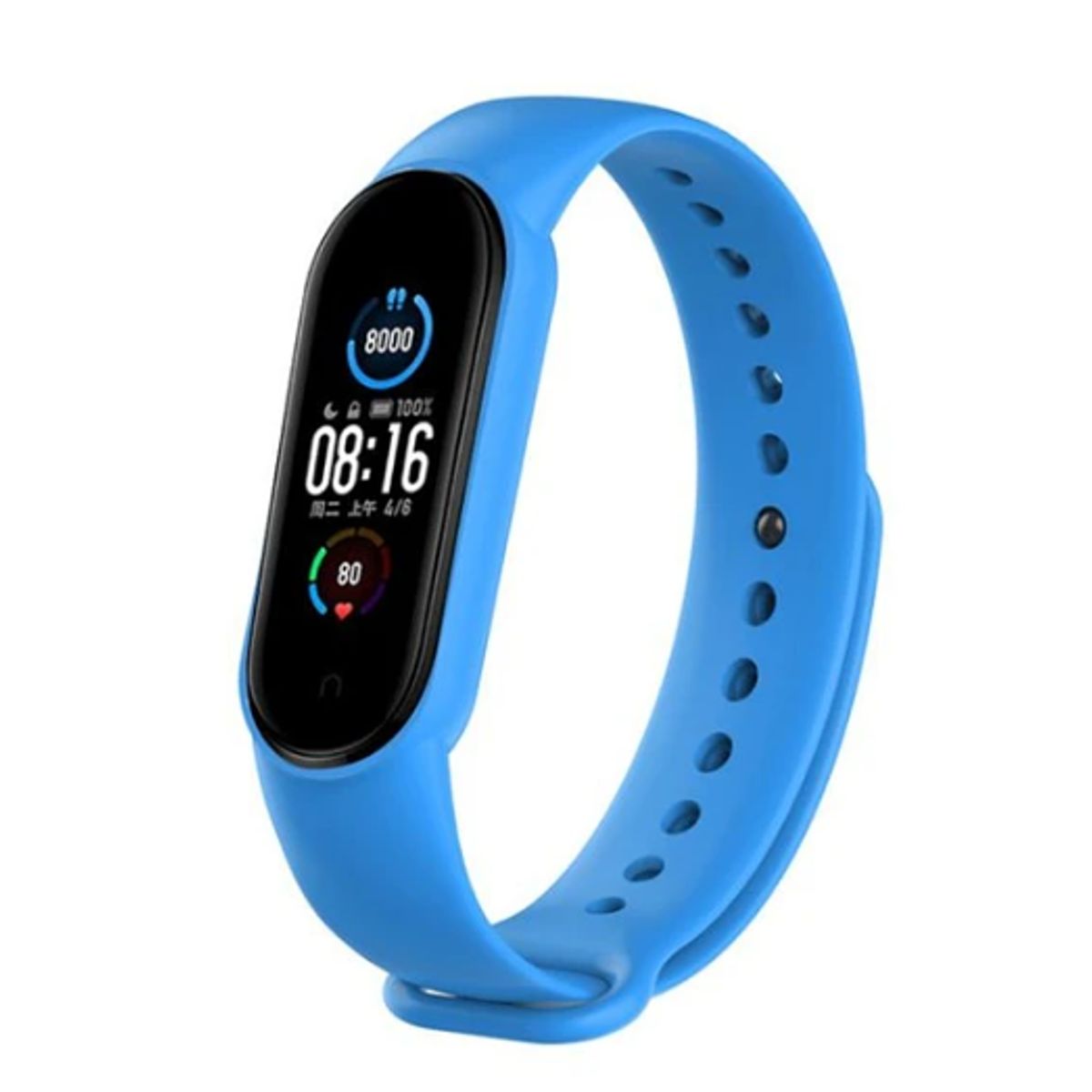 GENERICO - Correa de Silicona para Xiaomi Band 7 - Azul Celeste