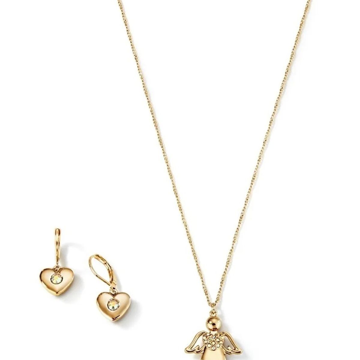 ESIKA - Set My Angel Chic - Angel de la Guarda -Lindo Juego de Collar y Aretes dorados para Niñas