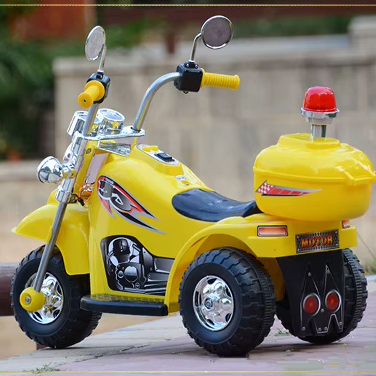 GENERICO - Mini Moto Eléctrica Chopper Kids amarillo