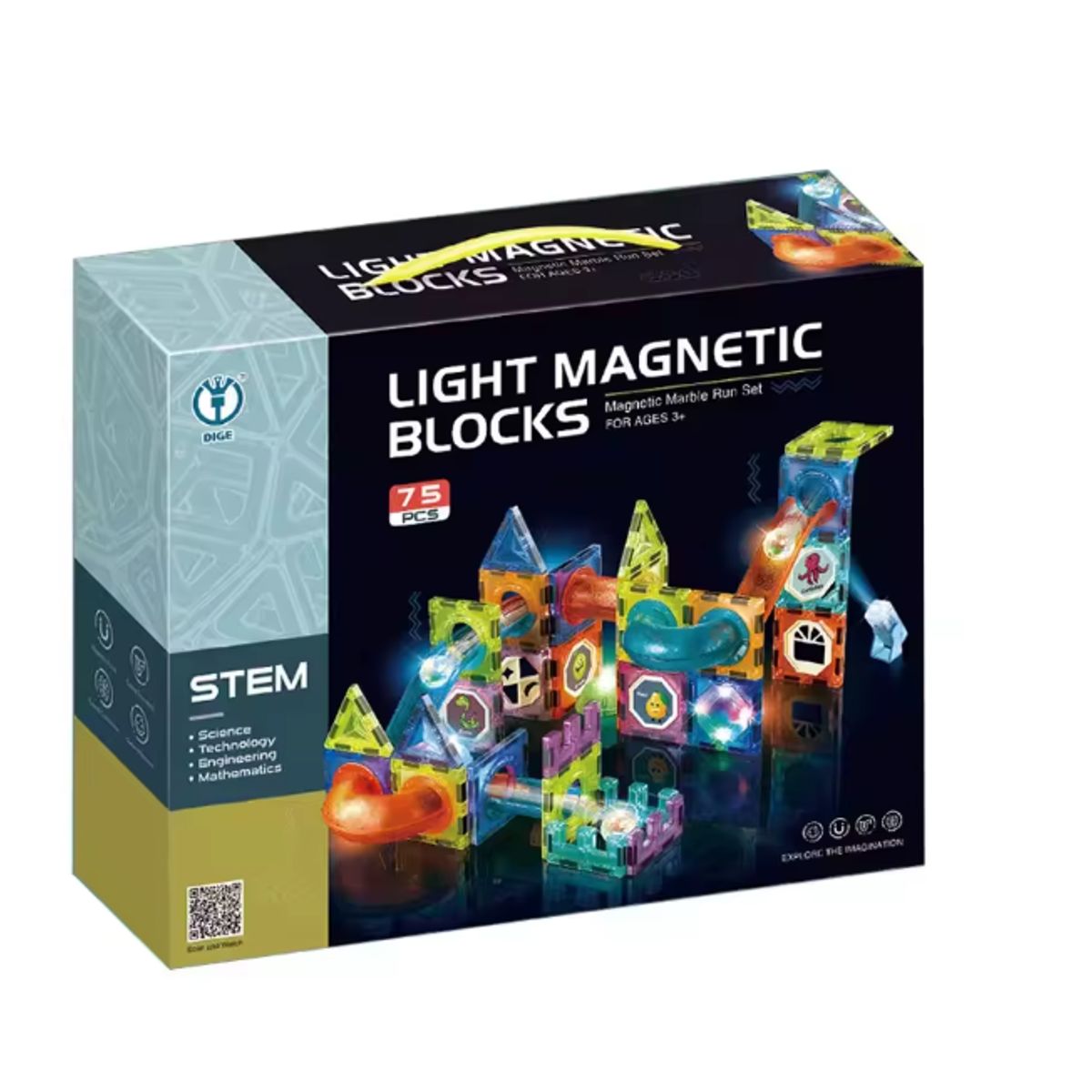 GENERICO - Castillo Magnético LED para Construir