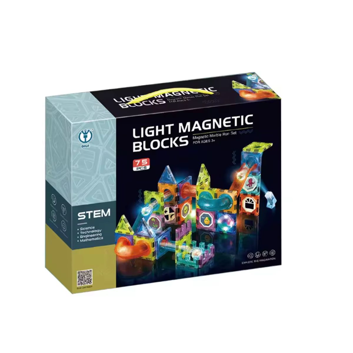 GENERICO - Castillo Magnético LED para Construir