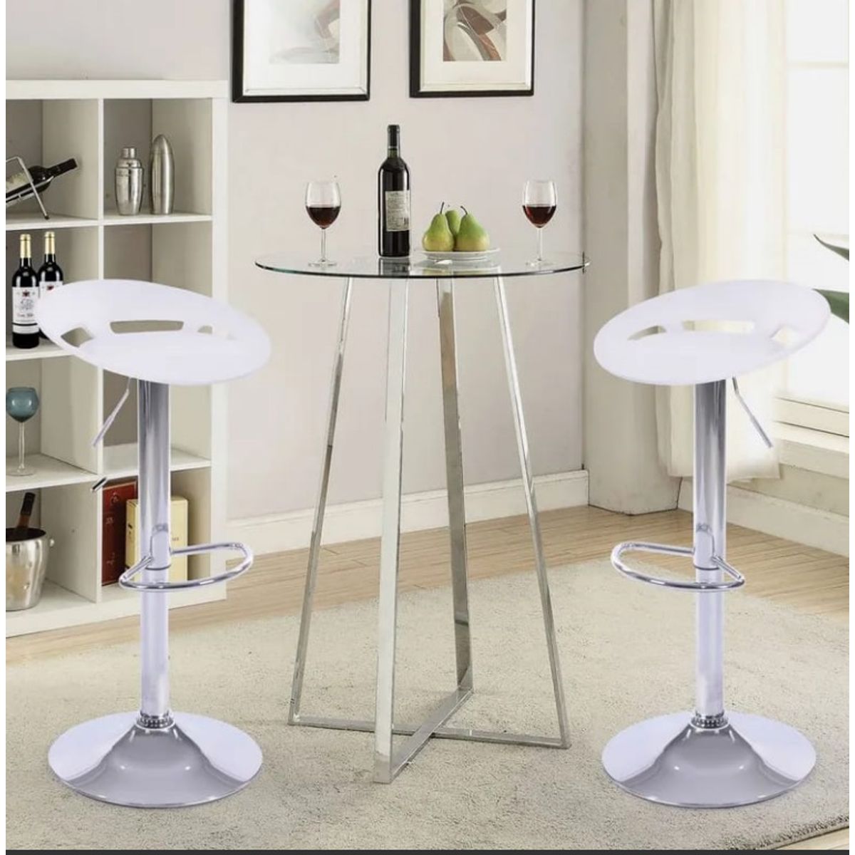 GENERICO - Setx2 bancos de bar blanco