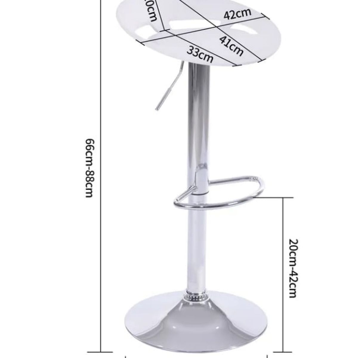 GENERICO - Setx2 bancos de bar blanco