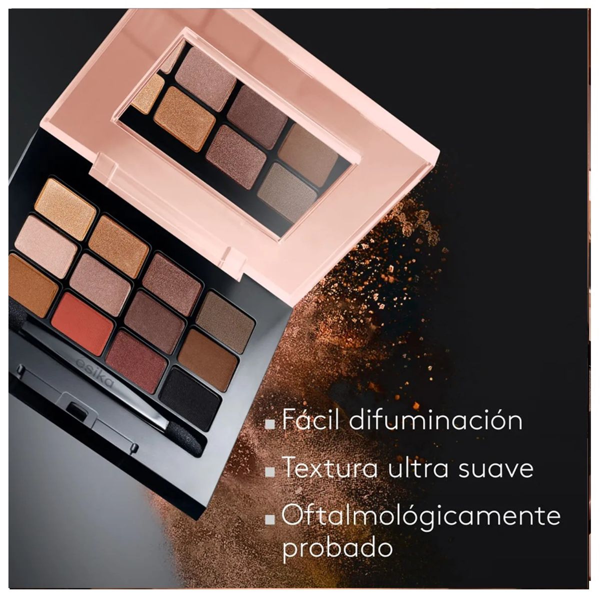 ESIKA - Paleta de Sombras para Ojos x12  Eye PRO - CHIC NUDE - ALTA PIGMENTACION