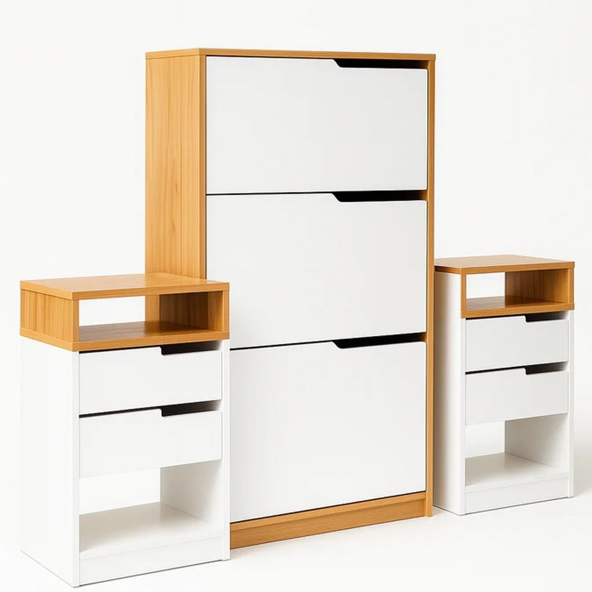 NACIONAL - Zapatera de melamina 3 niveles Personalizable sin Espejo - PALERMO