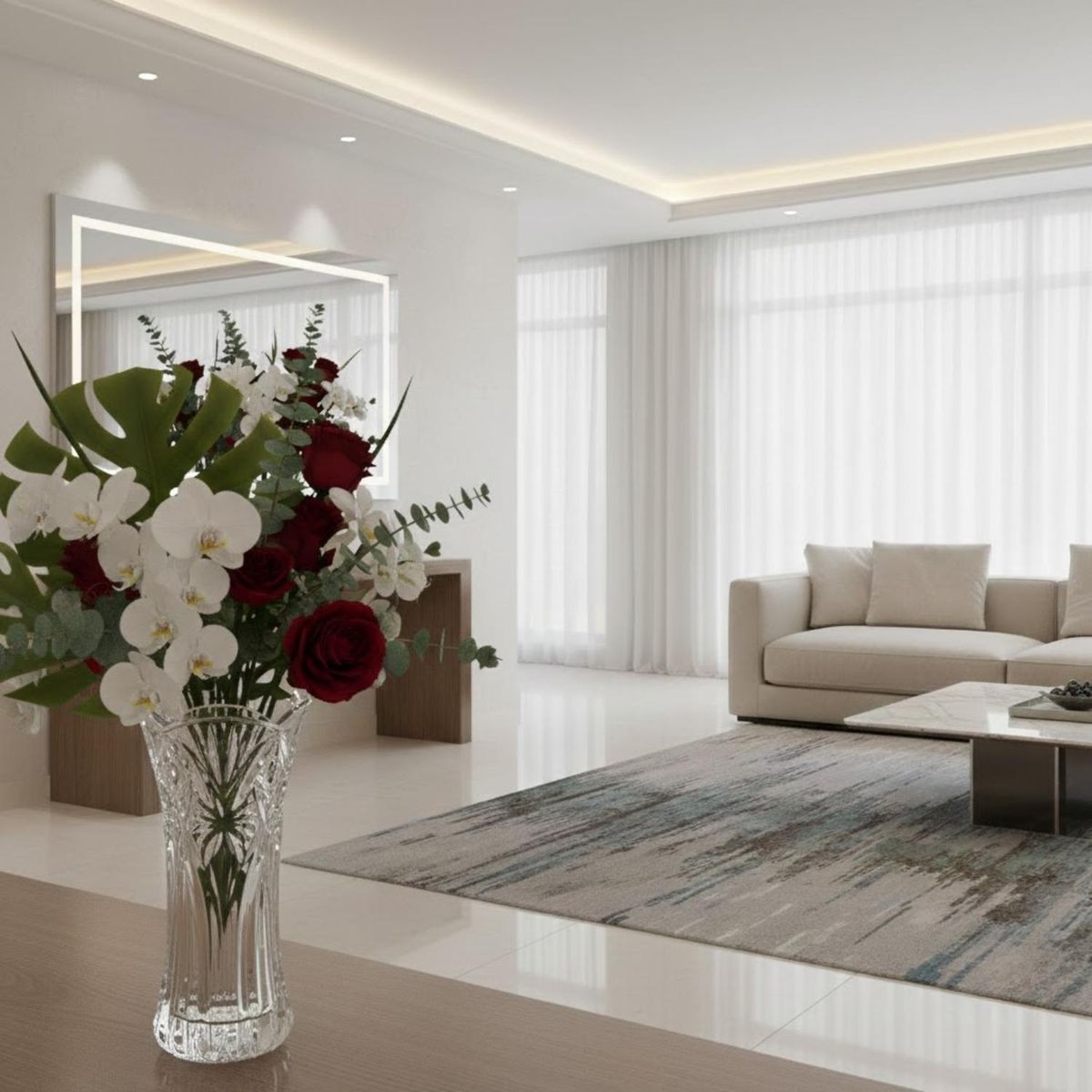 ICHIMATSU - Florero Elegante Labrado 20 Cm- Ichimatsu