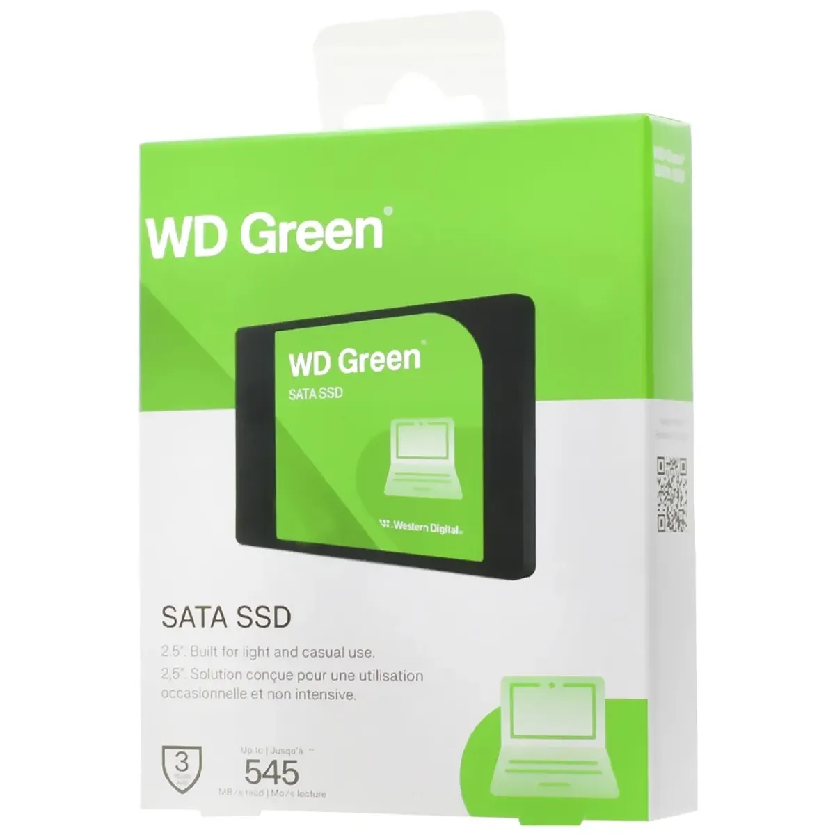 WESTERN DIGITAL - Disco Solido SSD WD Green 2TB SATA 25 6GBs Read 545MBs WDS200T5G0A