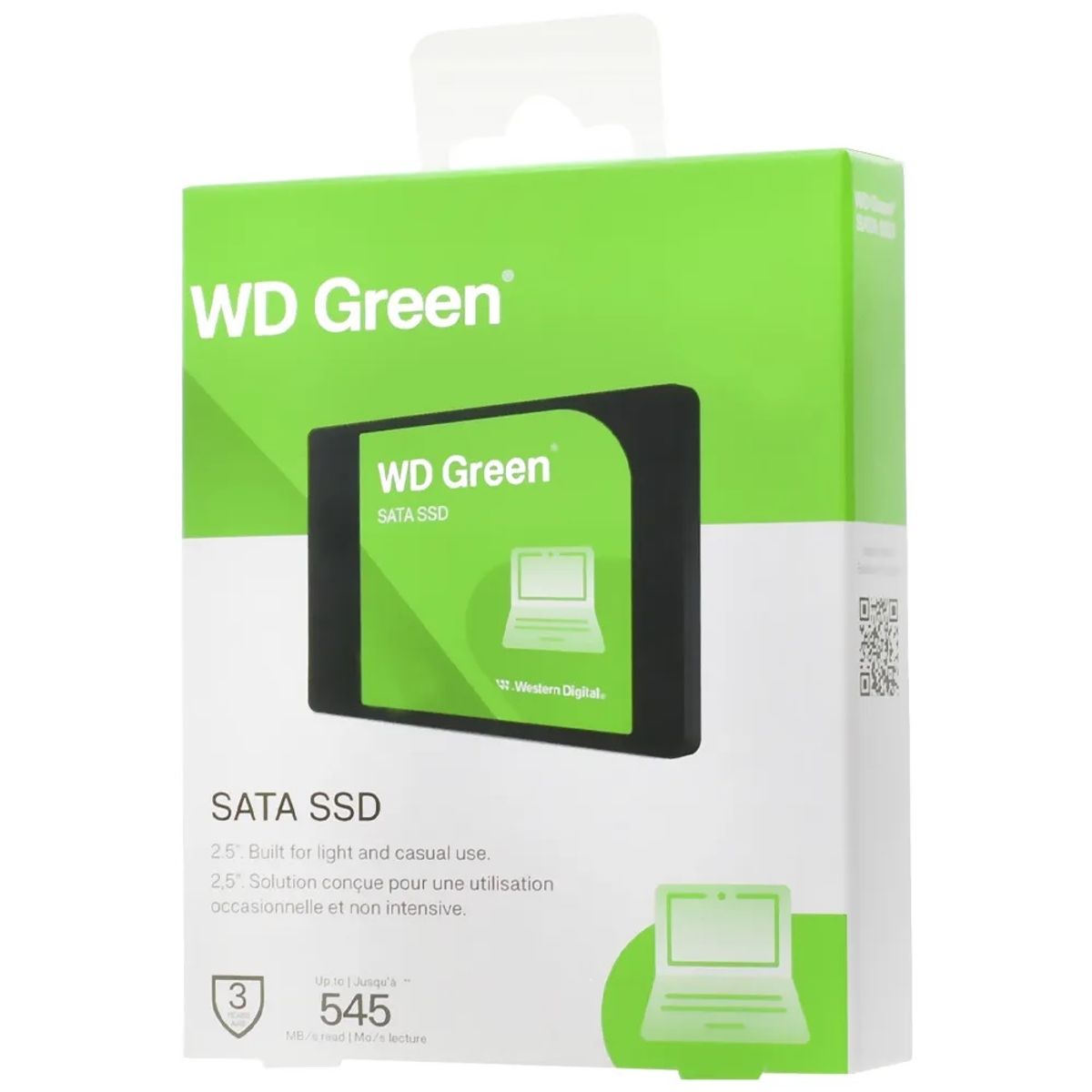 WESTERN DIGITAL - Disco Solido SSD WD Green 2TB SATA 25 6GBs Read 545MBs WDS200T5G0A