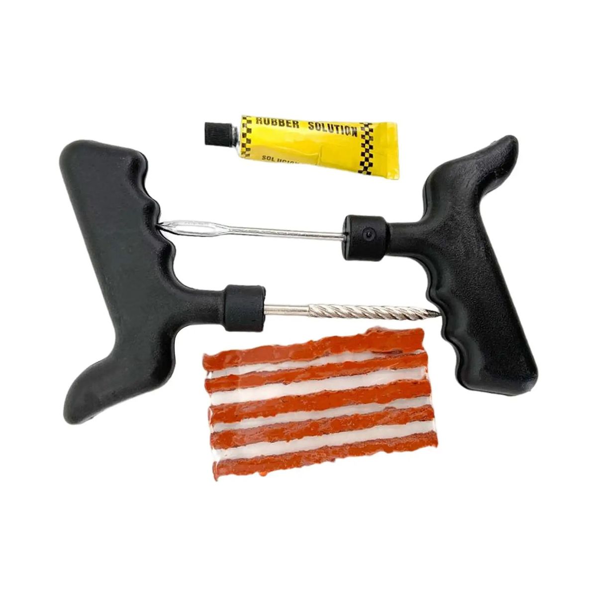 GENERICO - Kit Herramientas Para Reparacion De Neumaticos Automovil Motocicleta 8pcs