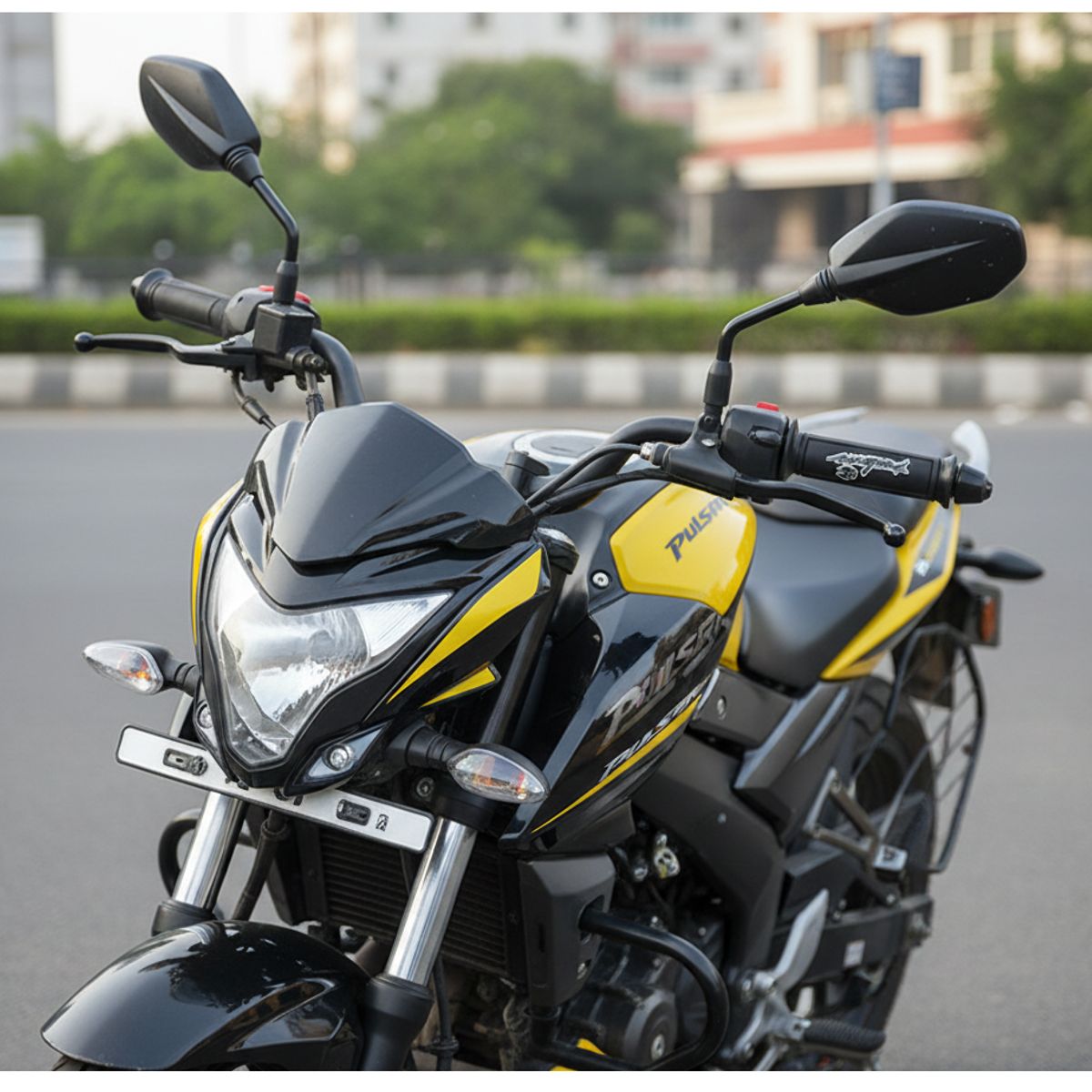 GENERICO - Empuñadura De Manillar Para Moto Con Logo Impreso Medida Estandar 2pcs