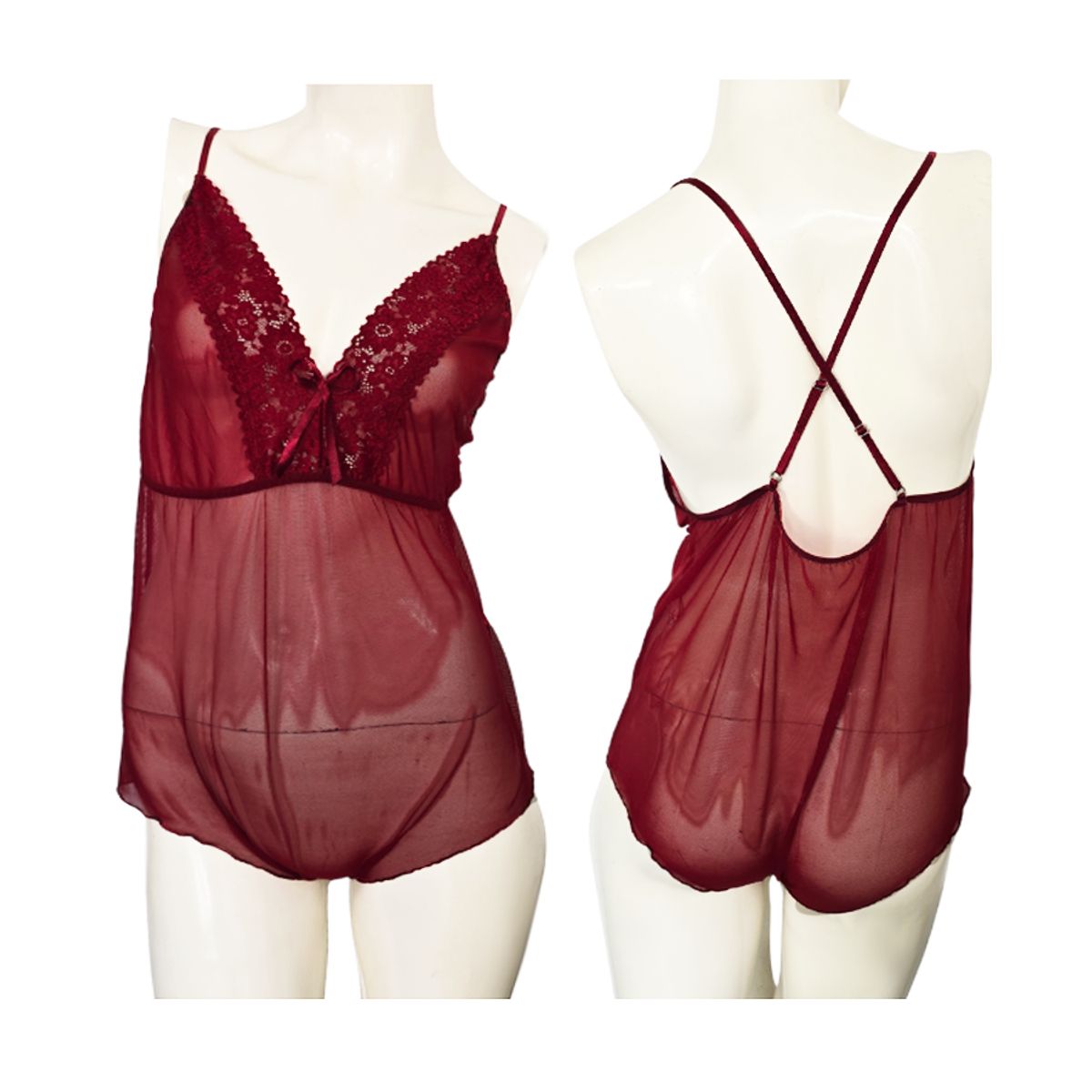 GENERICO - Enterizo Transparente - Lencería Pam