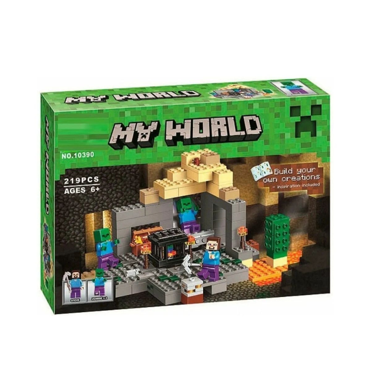 GENERICO - Lego Minecraft La Mazmorra My World 228 Pcs