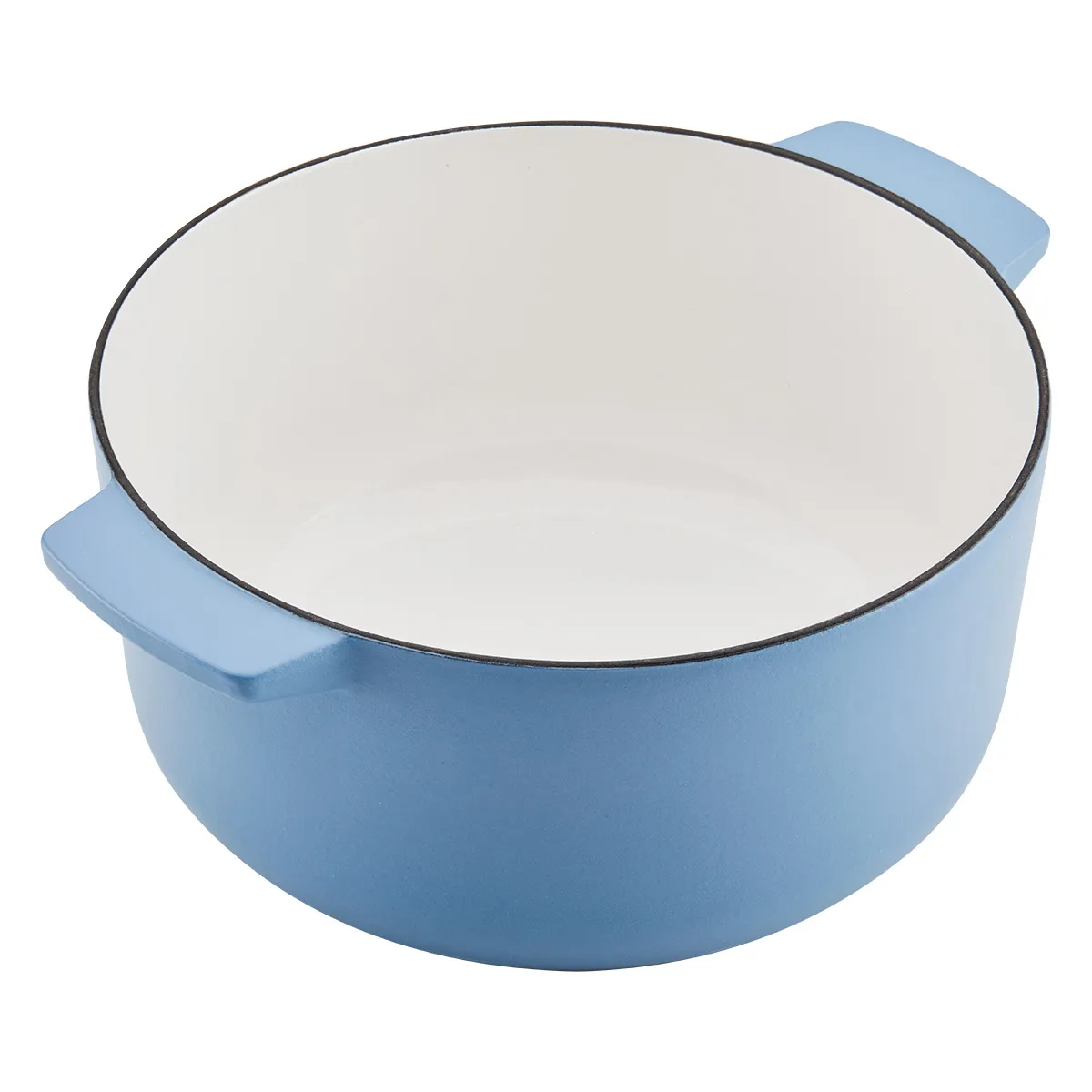 KITCHENAID - Olla tipo horno holandés KitchenAid con tapa en hierro fundido esmaltado 5.7 L/ 26 cm Azul Velvet