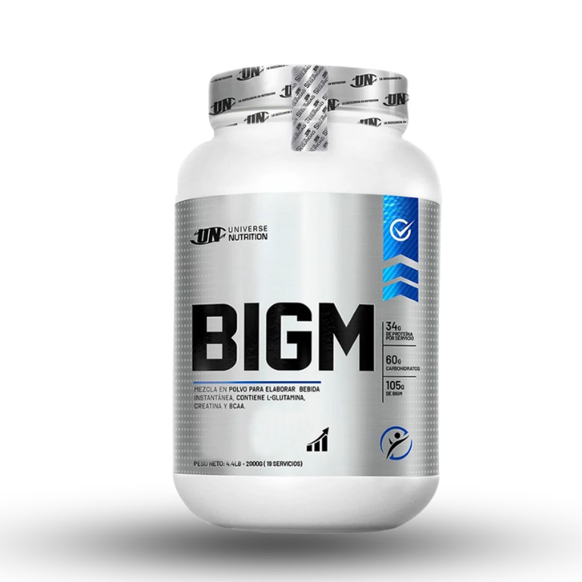 ULTIMATE NUTRITION - Ganador de masa Big M de 2kg Vainilla + Creatina Ultimate Nutrition 300gr + regalos