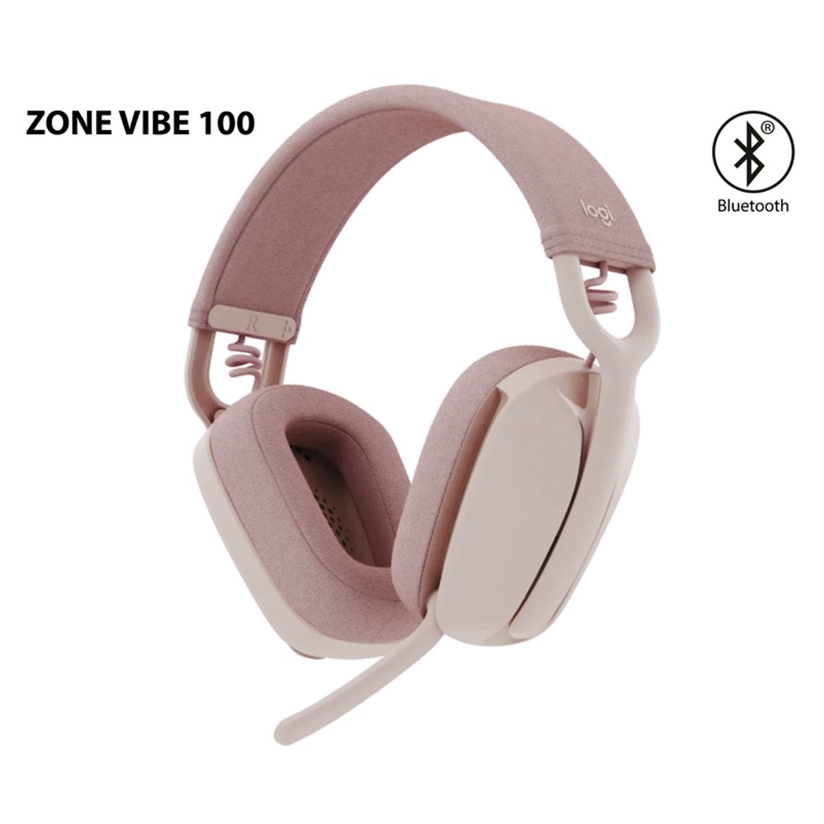 LOGITECH - AUDÍFONO LOGITECH ZONE VIBE 100 BLUETOOTH ROSE 981-001223