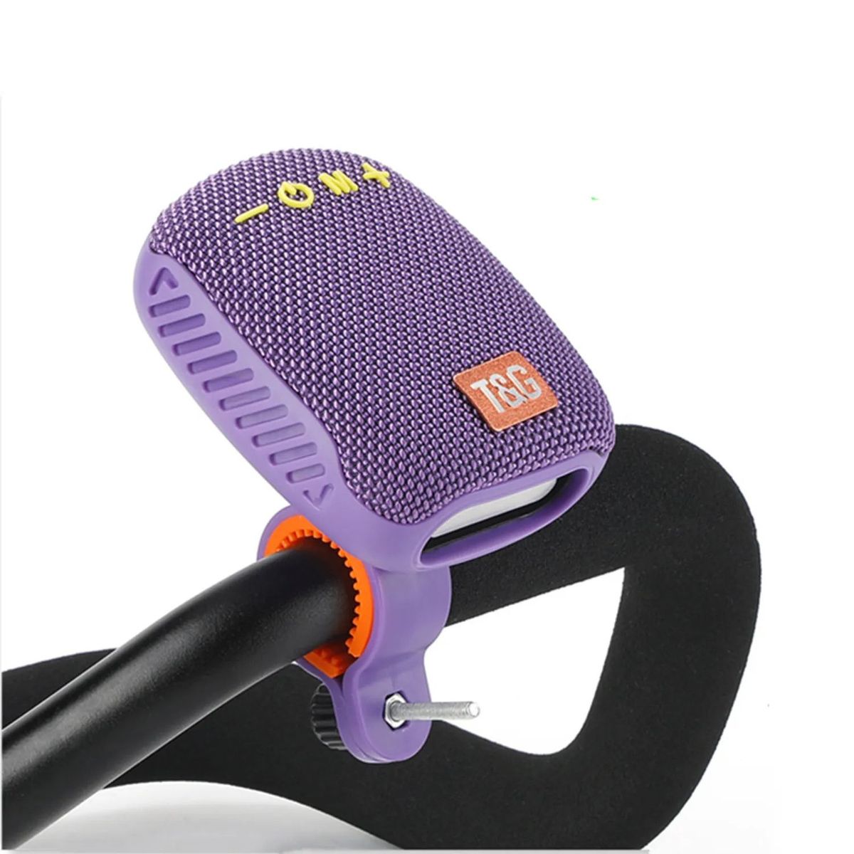 GENERICO - Parlante Moto Bicicleta Scooter  Portátil  Bluetooth  Morado