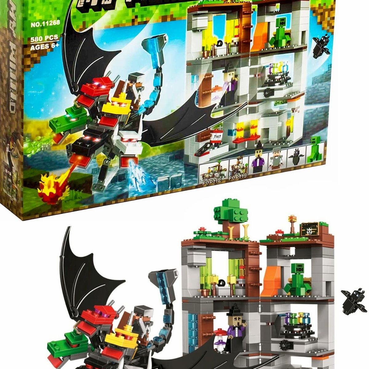 GENERICO - My World 11268 Juego de construcción Rey Dragón, 580 piezas