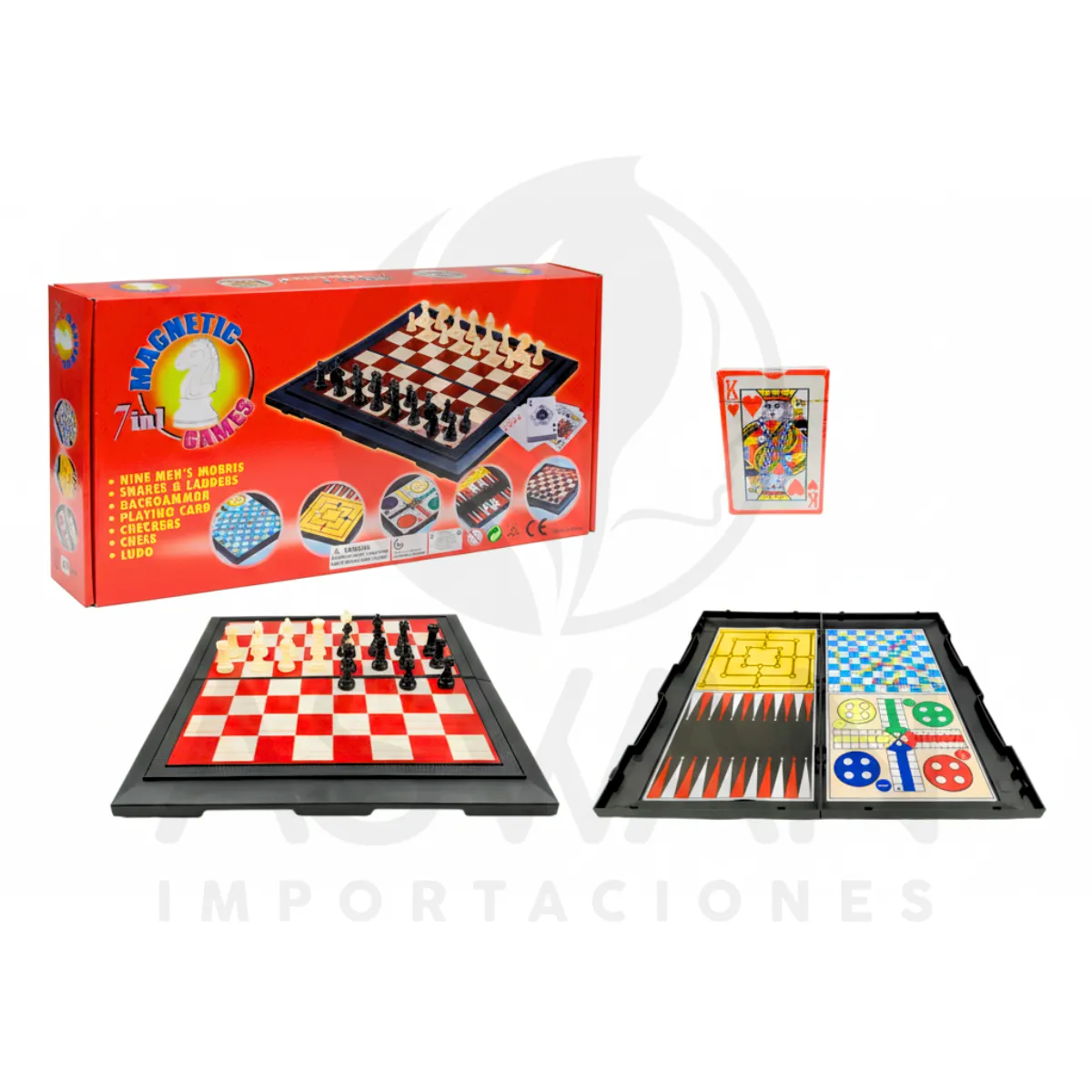 GENERICO - Juego de Mesa Ajedrez 7 en 1