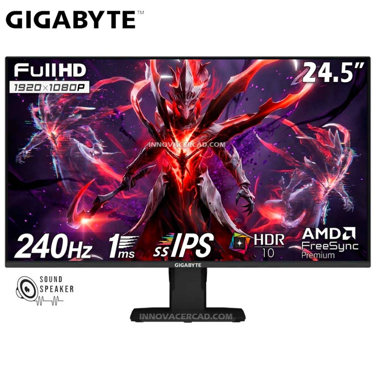 GIGABYTE - Monitor Gaming GIGABYTE GS25F2A 245 SS IPS Full HD 240Hz 1ms HDR10 FreeSync Premium