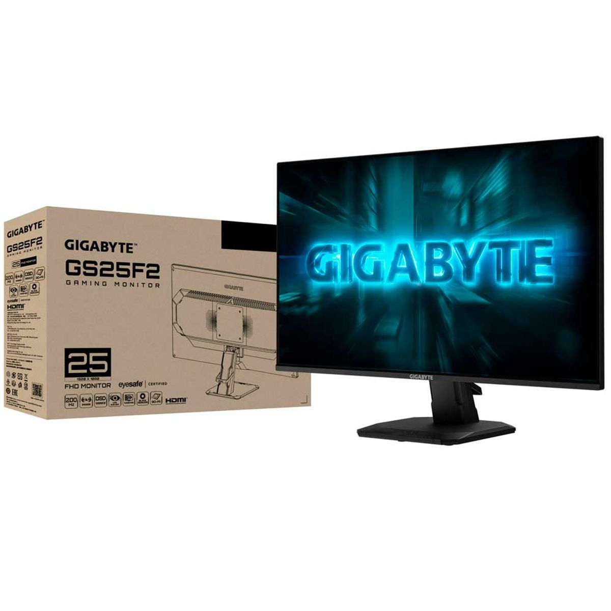 GIGABYTE - Monitor Gaming GIGABYTE GS25F2A 245 SS IPS Full HD 240Hz 1ms HDR10 FreeSync Premium