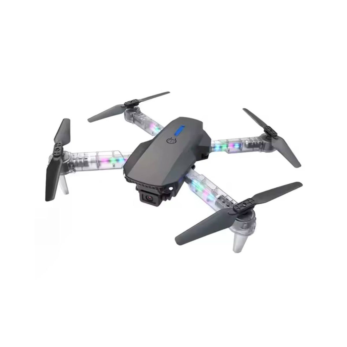 GENERICO - DRONE E88 CON CÁMARA HD WIFI PLEGABLE Y CONTROL REMOTO Y LUCES