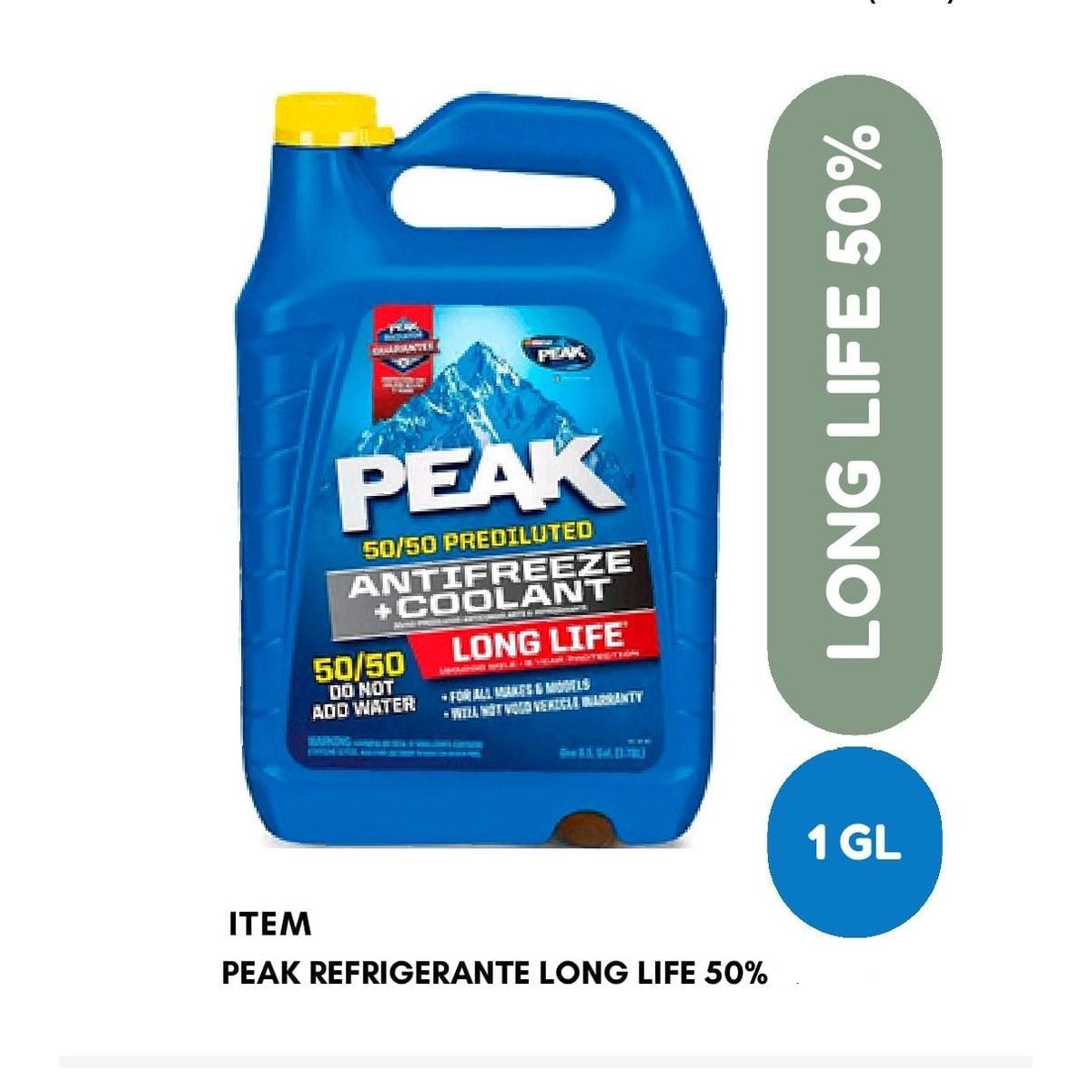 PEAK - Refrigerante Anticongelante Peak 50% Rojo Climatizado