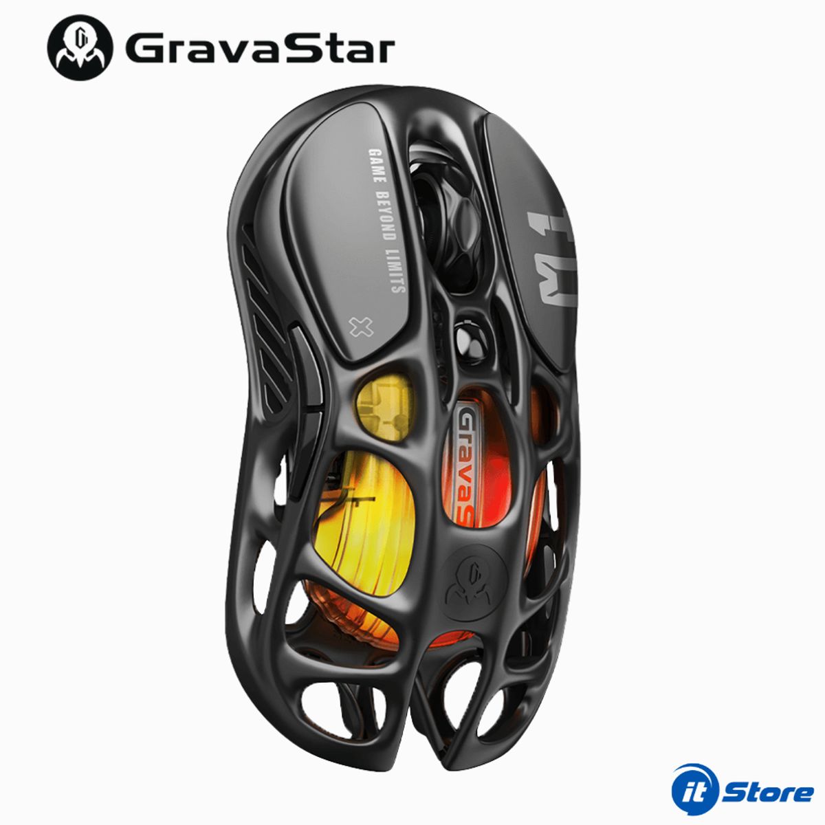 GRAVASTAR - Mouse GravaStar MERCURY M2 Inalambrico STEALTH BLACK