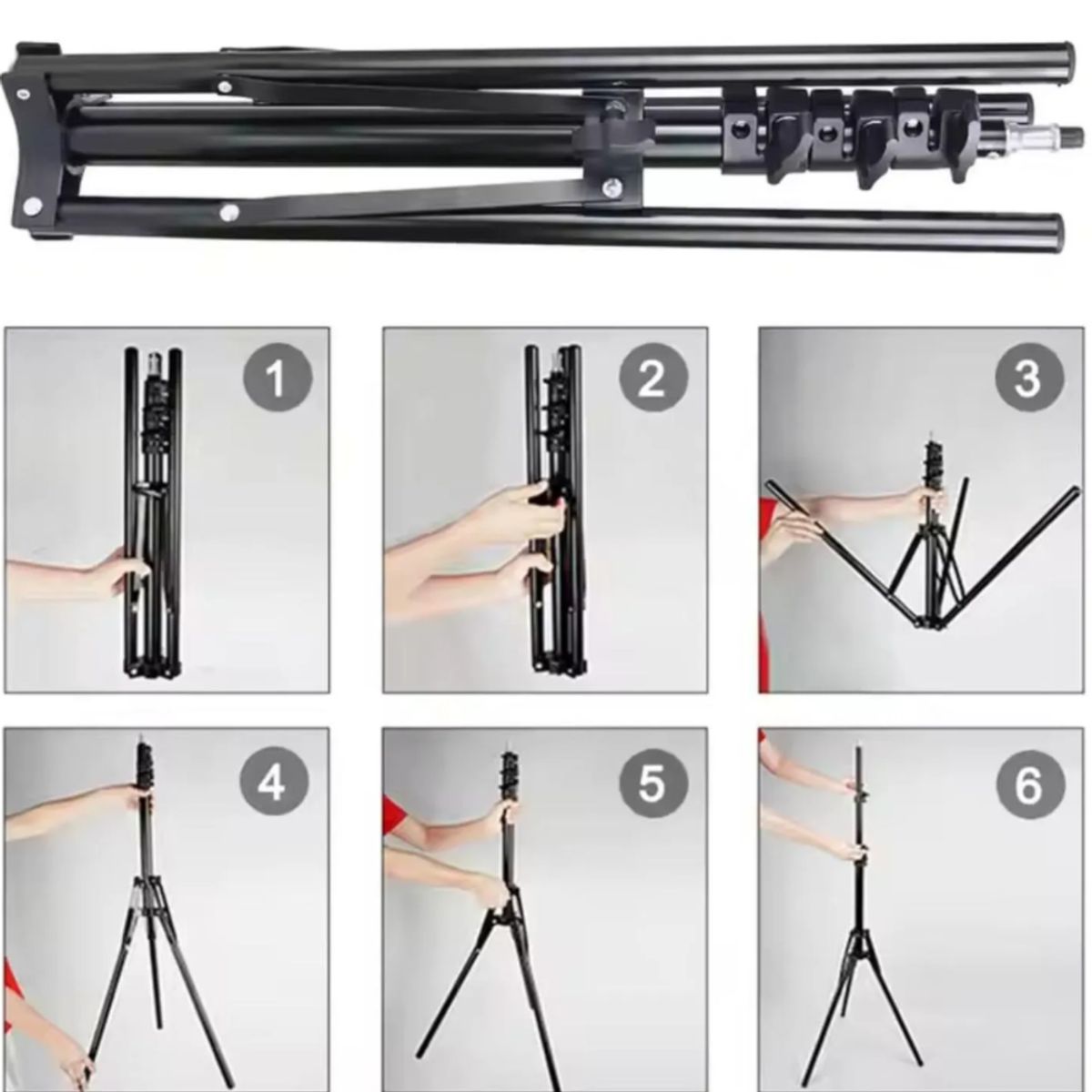 GENERICO - Aro de luz RGB de 45 CM + Trípode 2.10 MT + Control Remoto