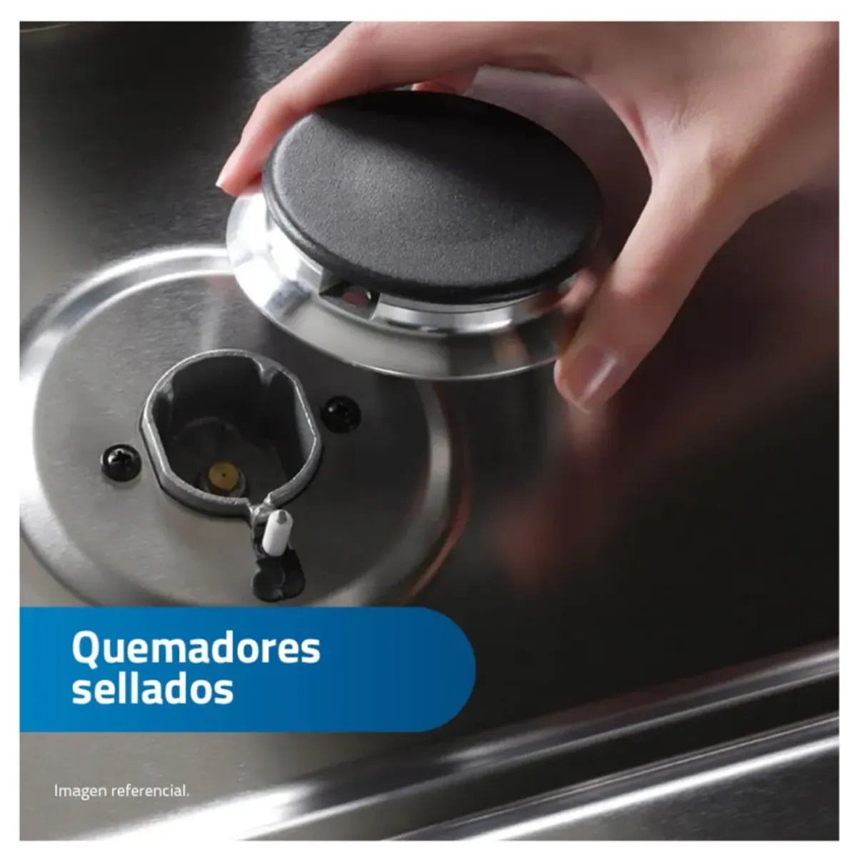 MIDEA - Cocina Midea 4 Hornillas MGS24FS2LFABBC-PE