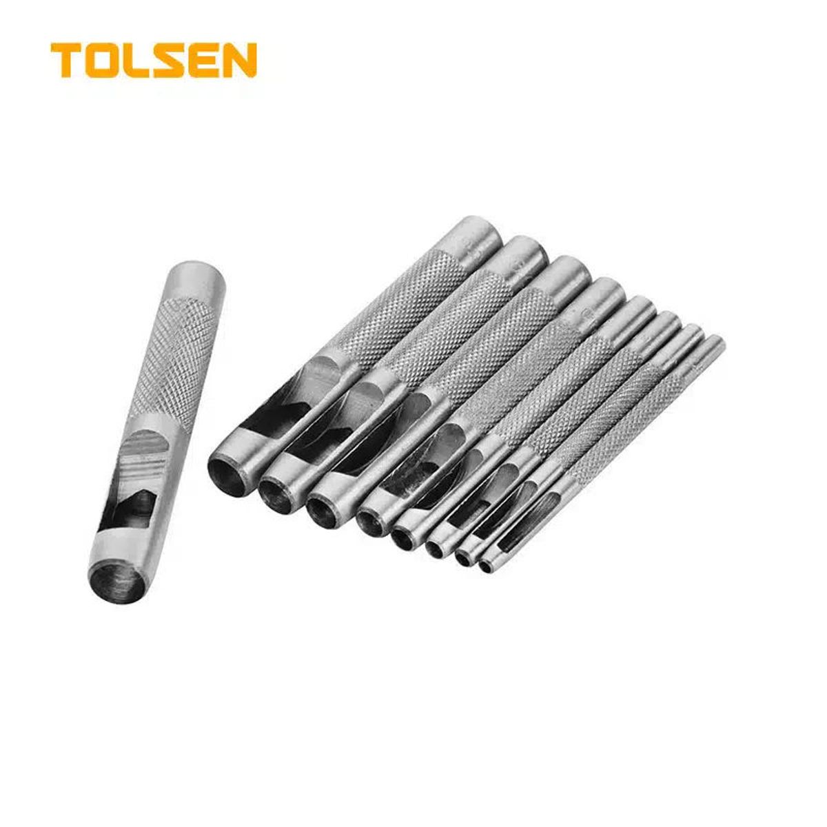 TOLSEN - PERFORADOR DE CUERO 9 PCS - 25253