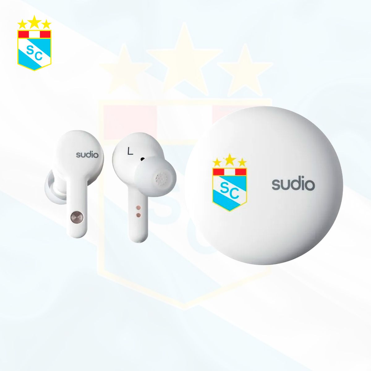SUDIO - AUDIFONOS SUDIO A2  SPORTING CRISTAL + PARLANTE PORTATIL SUDIO S2 BEIGE
