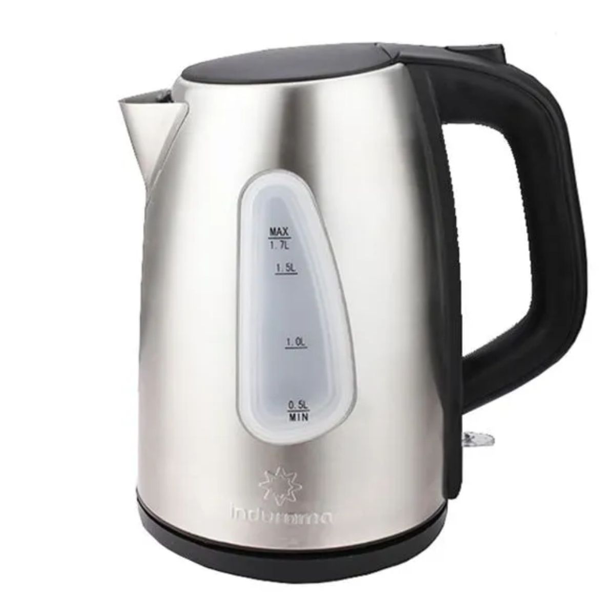 INDURAMA - HERVIDOR ELÉCTRICO 17L INDURAMA COLOR PLATEADO C NEGRO
